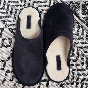 Men’s Vince Lambs Fur/Suede Slipper
